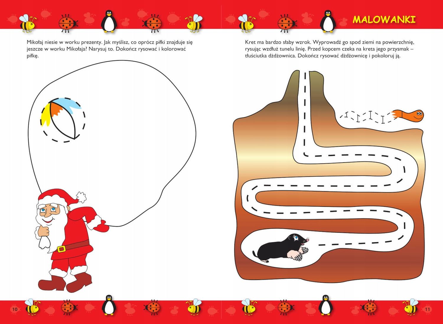 Księga Edukacyjna 3-Latka Trzylatka Ćwiczenia Malowanki Zagadki 3+ SBM_2
