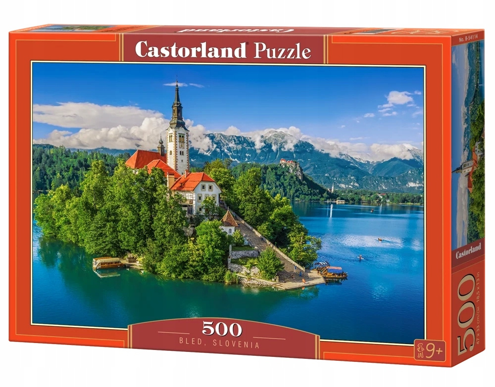 Puzzle 500 Układanka Miasto SŁOWENIA Bled Zamek Widok Krajobraz 9+ Castor_2