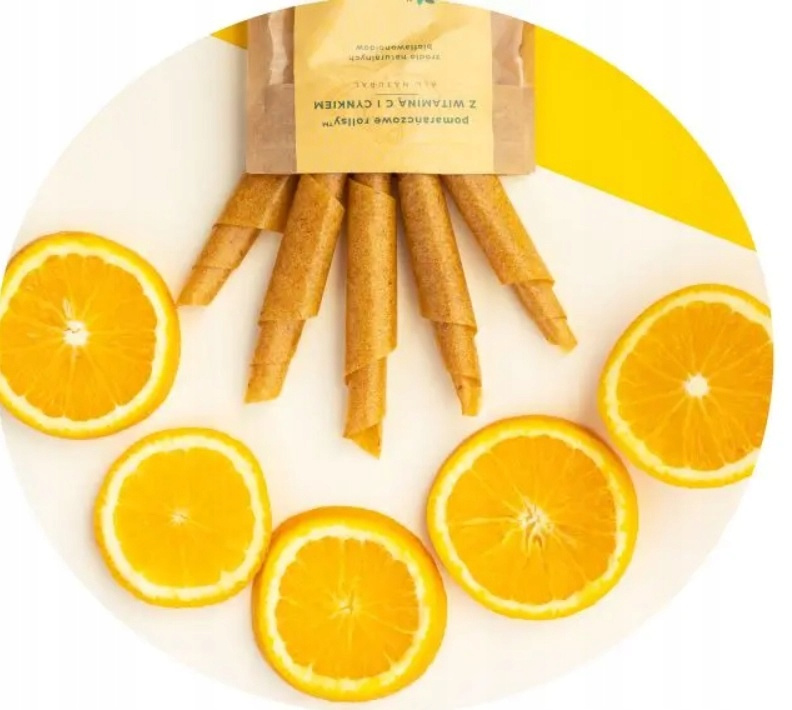 Pomarańczowy Rolls SOLO Jedna Sztuka Przekąska 8g Naturalnie Zdrowi_2