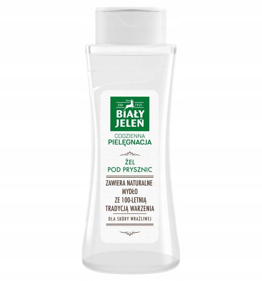 BIAŁY JELEŃ Żel Pod Prysznic NATURALNY Hipoalergiczny + MALINA + JABŁKO_2