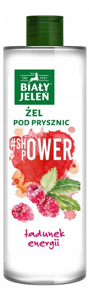 BIAŁY JELEŃ Żel Pod Prysznic NATURALNY Hipoalergiczny + MALINA + JABŁKO_3