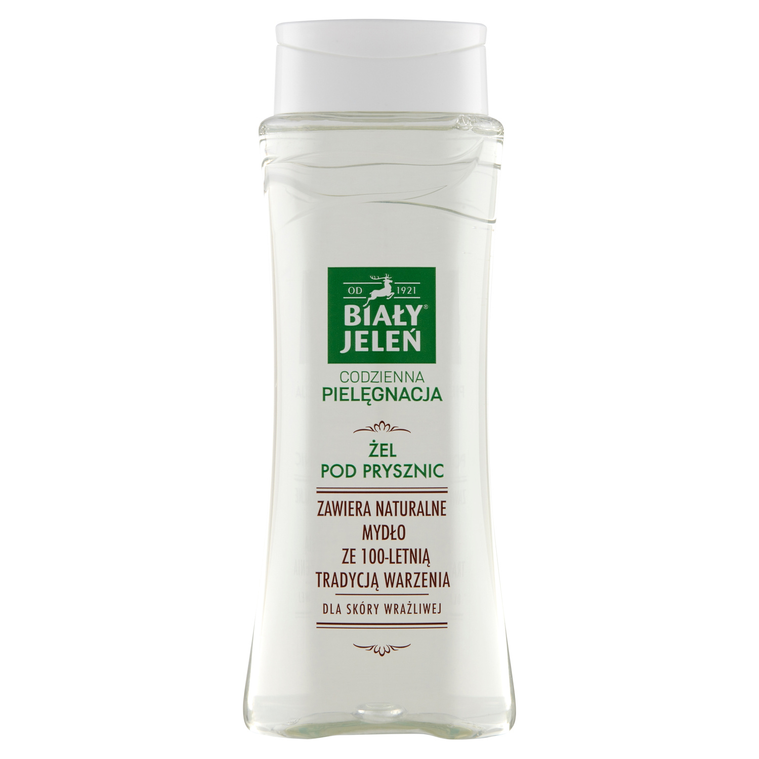 BIAŁY JELEŃ Żel Pod Prysznic NATURALNY Hipoalergiczny + MALINA + JABŁKO_4