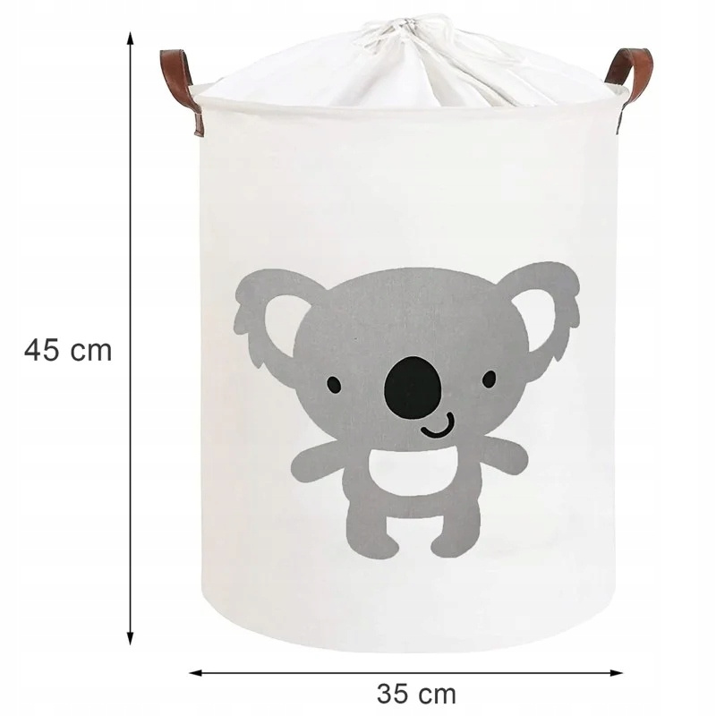 Kosz Pojemnik Na Zabawki Zamykany Ze Ściągaczem XL KOALA SIPO BT026_5