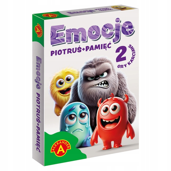 Karty Piotruś + Pamięć EMOCJE Baw Się Ucz i Odkrywaj Emocje 4+ Alexander_1