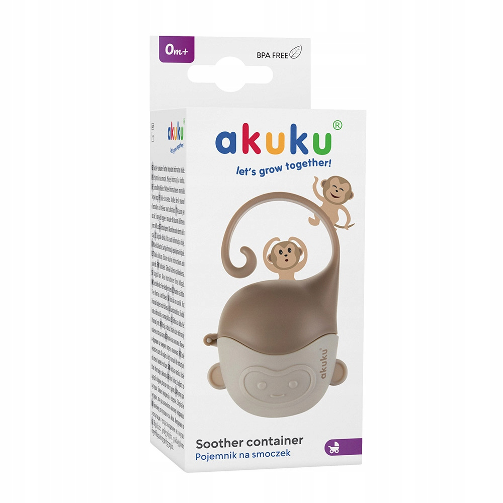 AKUKU Pojemnik Pudełko Etui Na Smoczek MAŁPKA Uniwersalny A0688_7