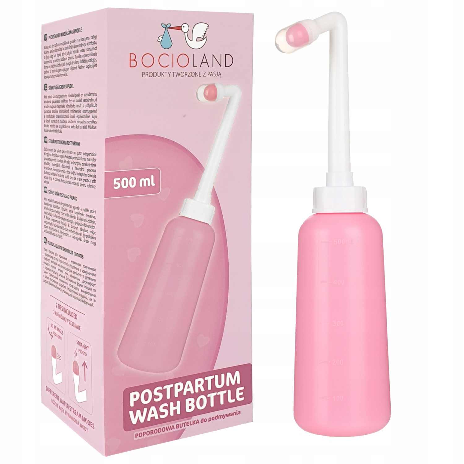 BOCIOLAND Butelka Poporodowa DO PODMYWANIA Okolic Intymnych 500ml PERI_1