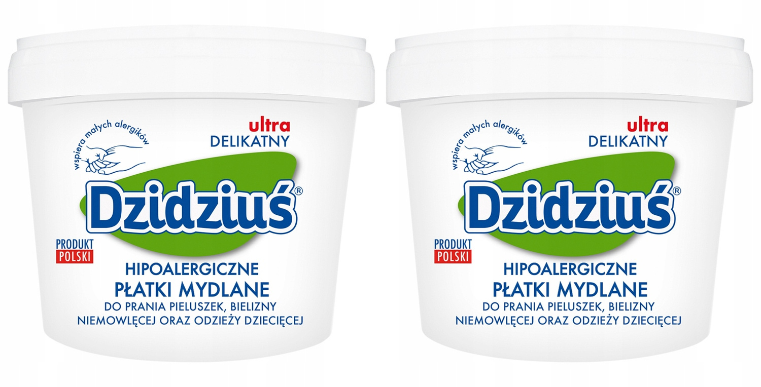 2x DZIDZIUŚ Hipoalergiczne Płatki Mydlane Do Prania 400g_1