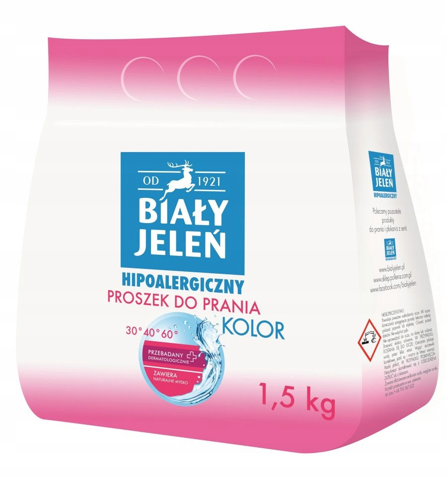 BIAŁY JELEŃ Proszek Do Prania KOLOR 1,5kg_1