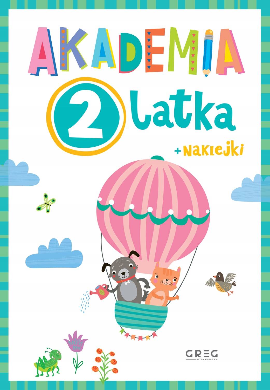 Akademia 2-Latka Dwulatka Zadania Ćwiczenia Z Naklejkami Naklejki Greg_1