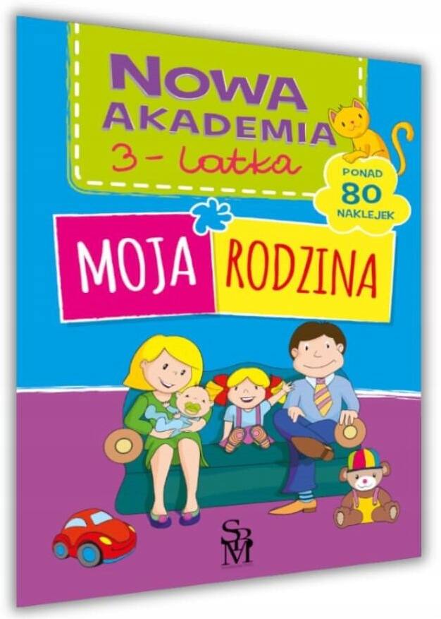 Akademia 3-Latka MOJA RODZINA Zadania Logiczne Myślenie Przedszkole 3+ SBM_1