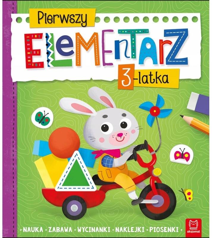 Pierwszy Elementarz 3-latka Nauka Zabawa Wycinanki A. Bator 3+ Aksjomat_1