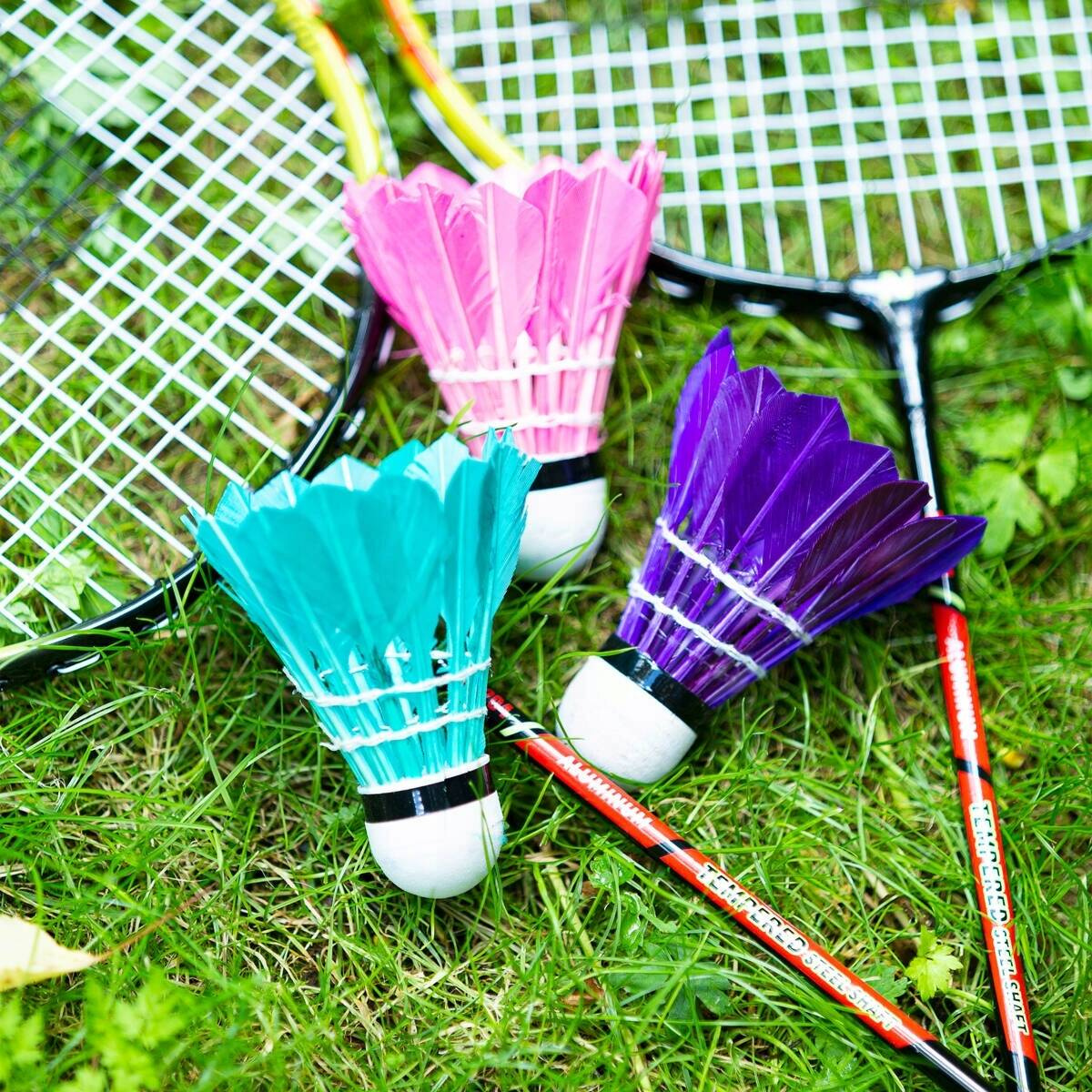 Lotki Do Badmintona Piórowe 3 szt. Multicolor Zestaw Lotek NILS NBL6213_4
