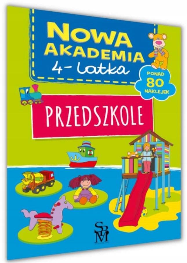 Nowa Akademia 4-Latka Przedszkole Ponad 80 Naklejek Naklejki Zadania SBM_1