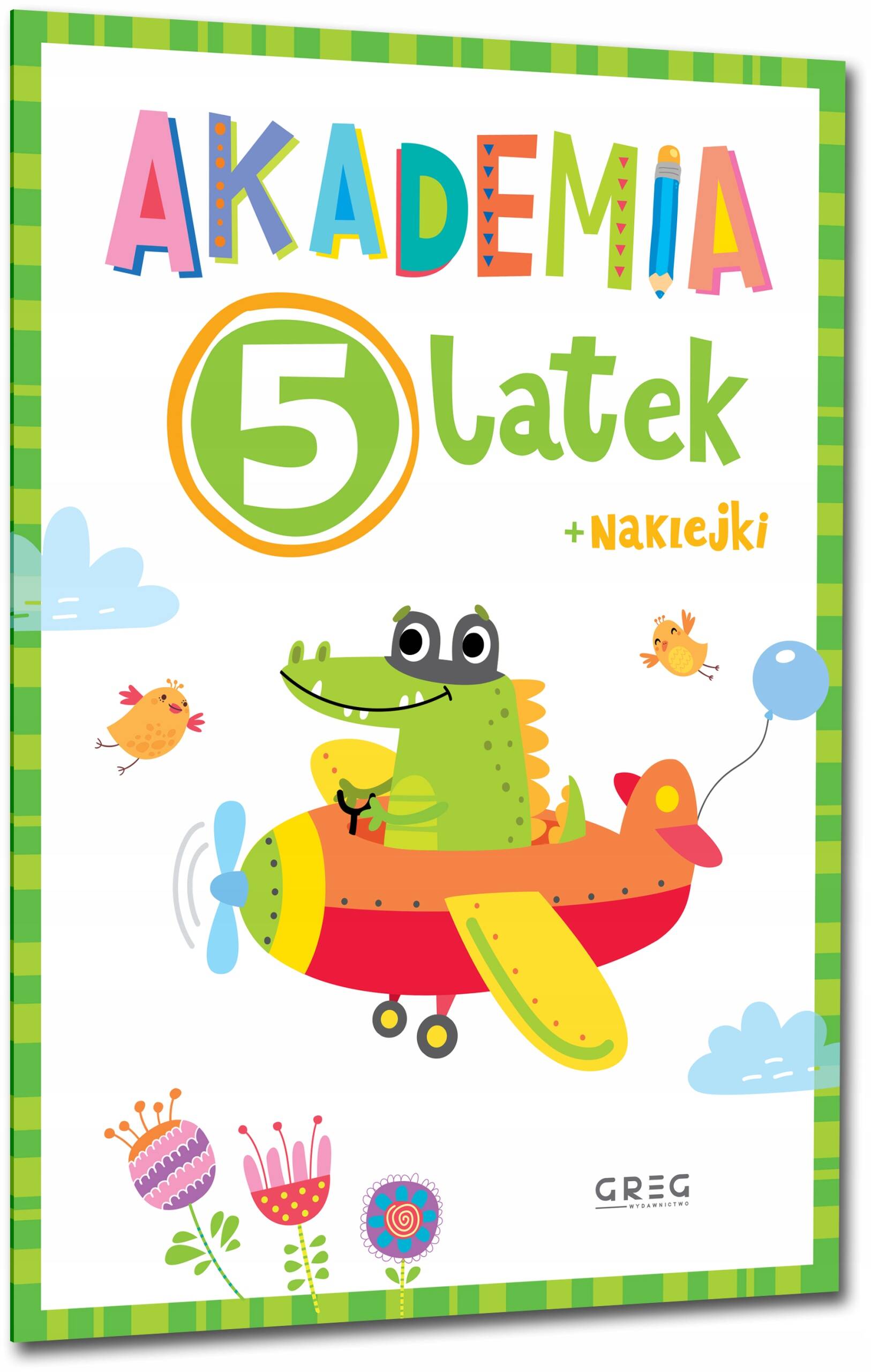 Akademia Pięciolatka 5-Latka Zadania Ćwiczenia Z Naklejkami Naklejki Greg_1