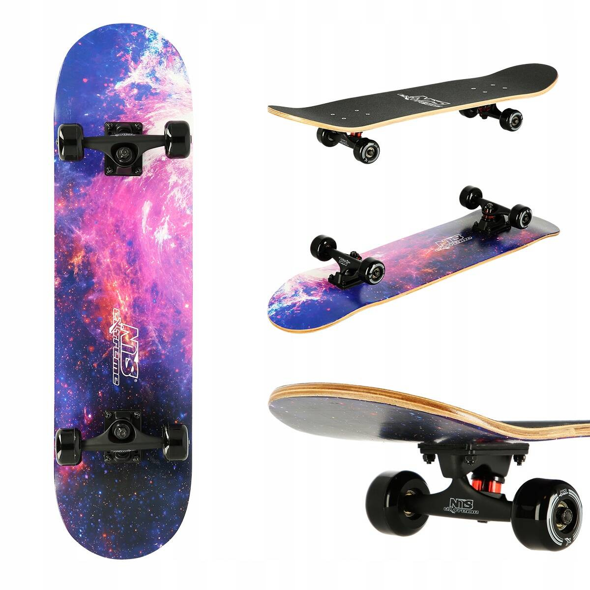 Deskorolka Klasyczna Drewniana Skateboard Młodzieżowa ABEC-7 NILS CR3108SA_1