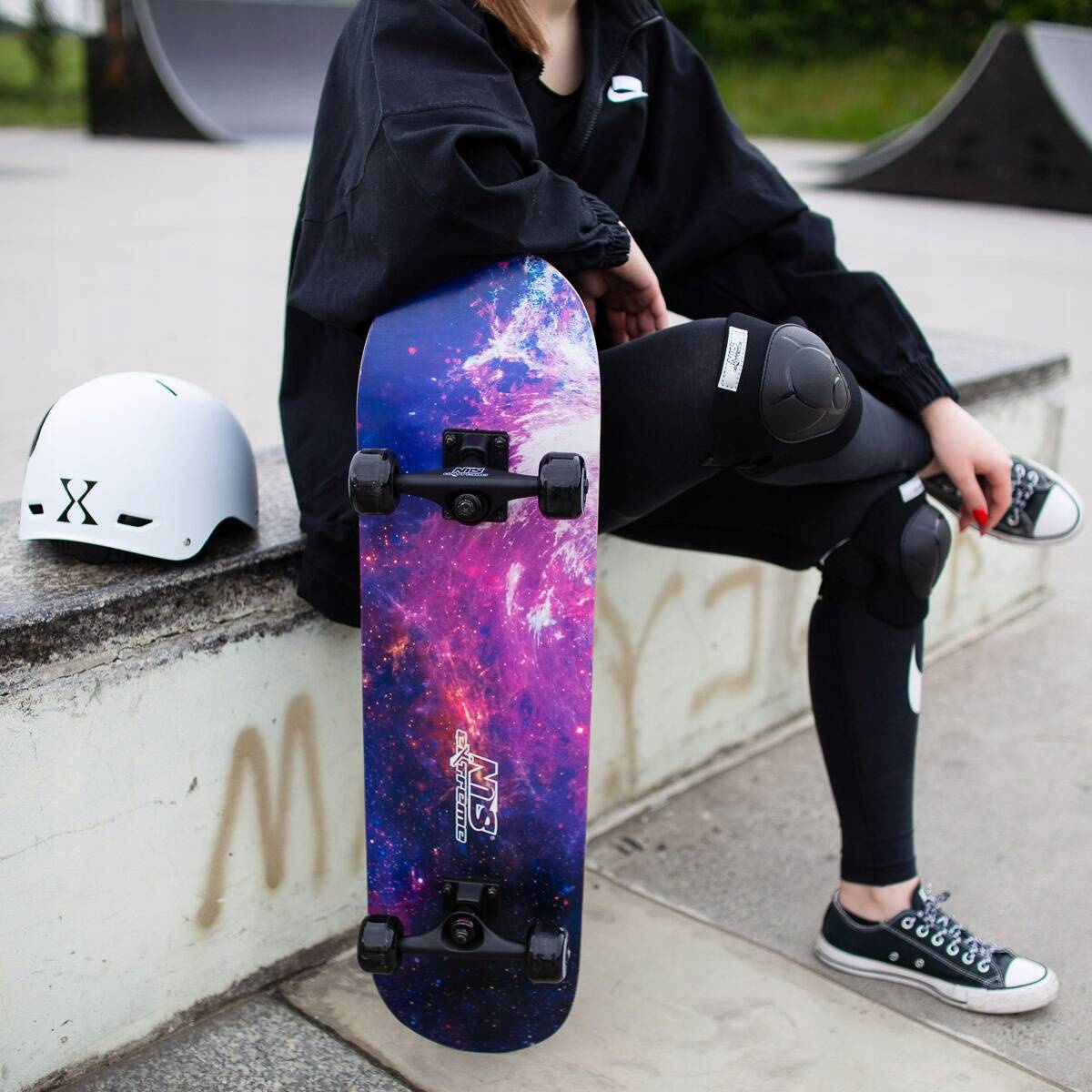 Deskorolka Klasyczna Drewniana Skateboard Młodzieżowa ABEC-7 NILS CR3108SA_6