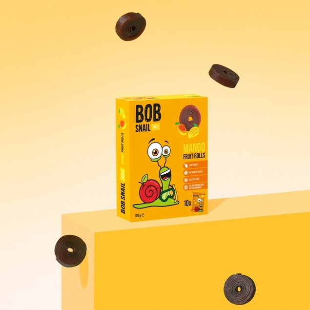 Przekąska Owocowa Mango Bez Cukrów 100g BOB SNAIL_5