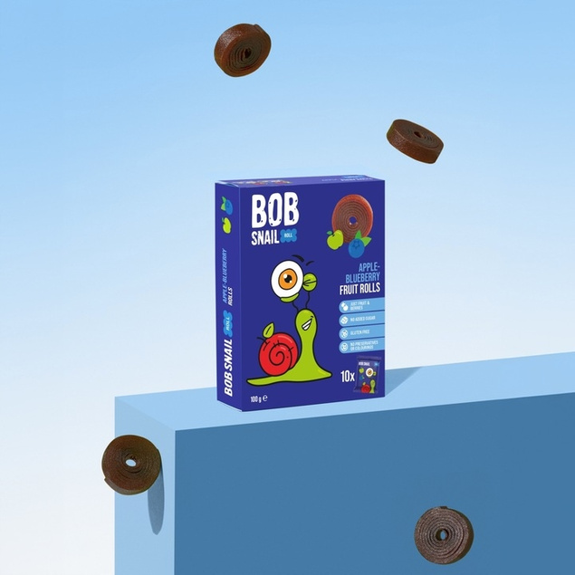 Przekąska Owocowa Jabłko Borówka Bez Cukrów 100g BOB SNAIL_5