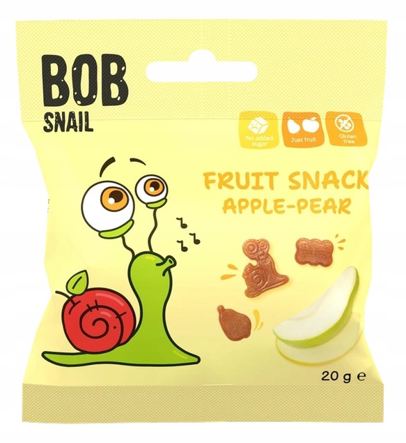 BOB SNAIL Żelki Owocowe MIX SMAKÓW Bez Dodatku Cukru 140g_4