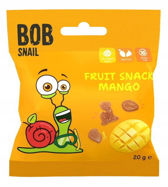 BOB SNAIL Żelki Owocowe MIX SMAKÓW Bez Dodatku Cukru 140g_7