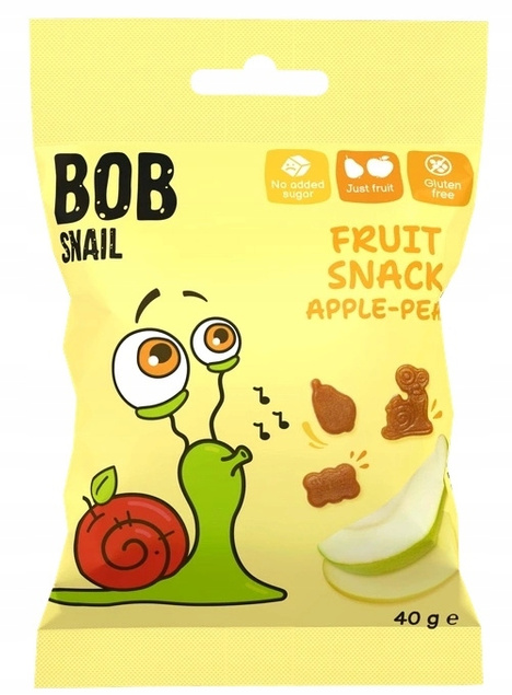 BOB SNAIL Żelki Owocowe MIX SMAKÓW Bez Dodatku Cukru 280g_3