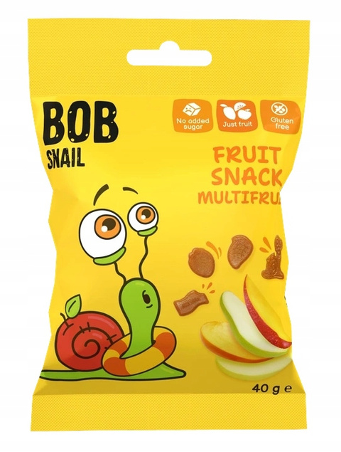 BOB SNAIL Żelki Owocowe MIX SMAKÓW Bez Dodatku Cukru 280g_8