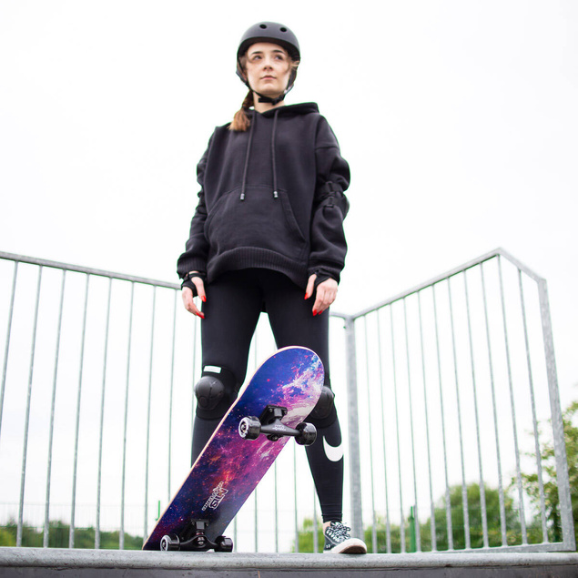 Deskorolka Klasyczna Drewniana Skateboard Młodzieżowa ABEC-7 NILS CR3108SA_5