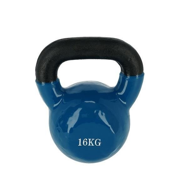 KNL 16 KG BLUE KETTLEBELL ŻELIWNY POKRYTY WINYLEM