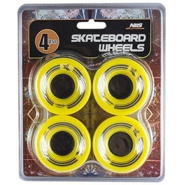 KBM-5432 YELLOW 60x45 MM (4 szt.) KÓŁKA KAUCZUKOWE DO PENNYBOARD NILS EXTREME