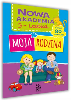 Akademia 3-Latka MOJA RODZINA Zadania Logiczne Myślenie Przedszkole 3+ SBM