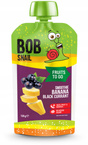 BOB SNAIL Smoothie BANAN Czarna PORZECZKA Bez Dodatku Cukru Mus 120g