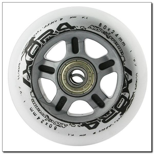 PU 80x24 BIAŁE 82A (4 SZT) + ABEC-7 (8 SZT) ZESTAW NILS EXTREME