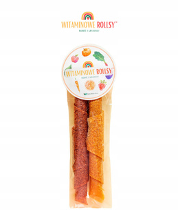 Witaminowe Rollsy Twiksy MARCHEWKA i TRUSKAWKA 15g Naturalnie Zdrowi