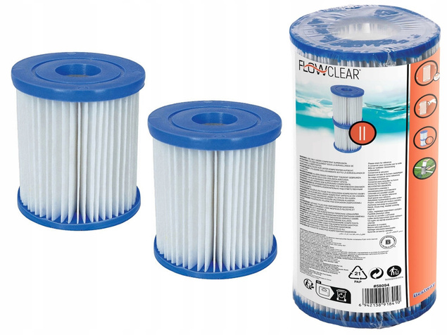 FILTR DO POMPY FILTRUJĄCEJ TYP II 2 SZT 58094 BESTWAY