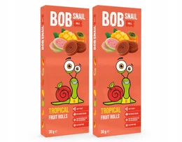 Przekąska MANGO PERSYMONA GUAWA Bez Cukru 30g BOB SNAIL x2