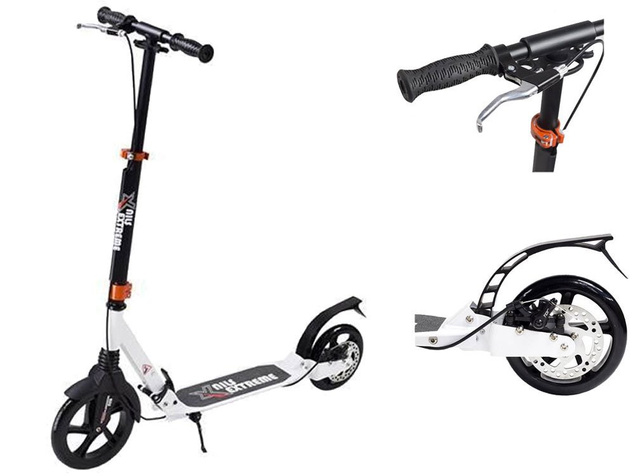 ZESTAW HULAJNOGA NILS EXTREME HA230D KOŁA 230 mm [63260 biała] [63004 czarna]