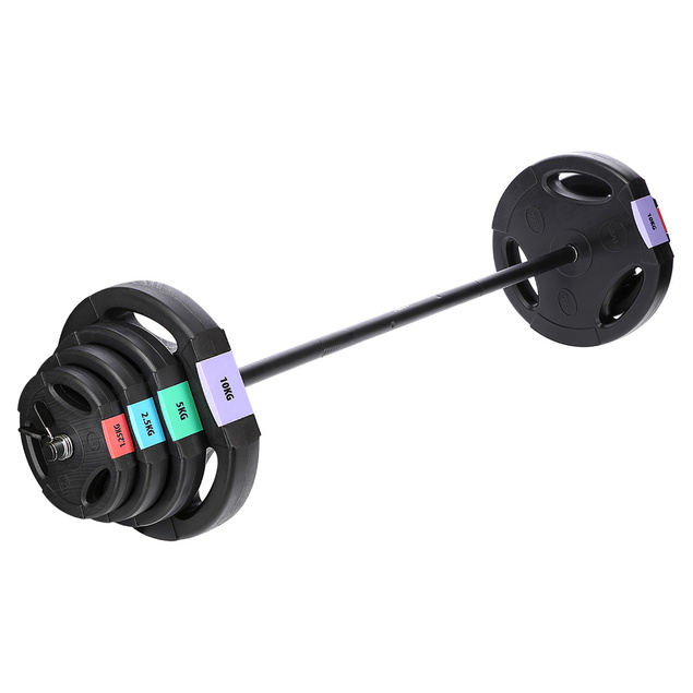 GSPO40 (2 CZĘŚCI) 42 KG SZTANGA / TALERZE KOMPOZYT ONE FITNESS