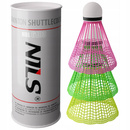 Lotki Do Badmintona Nylonowe 3 szt. Multicolor Zestaw Lotek NILS NBL6103