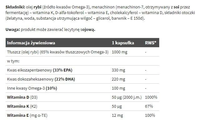 Gold Omega 3 Sport Edition - 120 kaps OLIMP