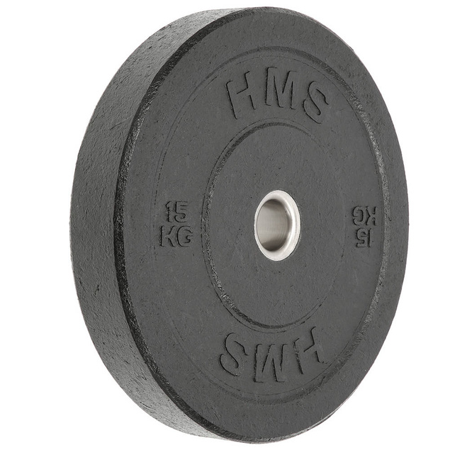 TALERZ OLIMPIJSKI BUMPER 15 KG HMS CHTBR15 BLACK 