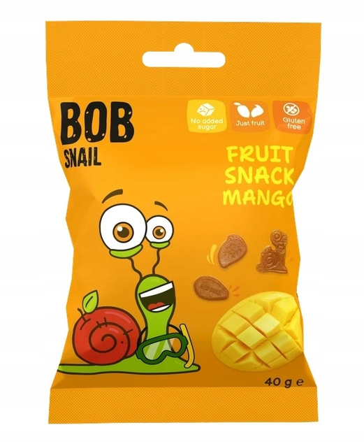 BOB SNAIL Żelki Owocowe MIX SMAKÓW Bez Dodatku Cukru 280g