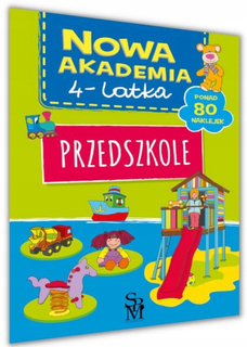 Nowa Akademia 4-Latka Przedszkole Ponad 80 Naklejek Naklejki Zadania SBM