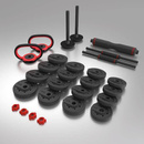 SGX130 (2 CZĘŚCI) PRO SET 6W1 ZESTAW CIĘŻARÓW 30KG HMS