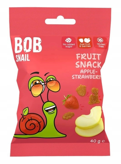 BOB SNAIL Żelki Owocowe MIX SMAKÓW Bez Dodatku Cukru 280g