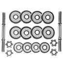 STC-15 SZTANGIELKI W WALIZCE 15 KG CHROME HMS