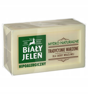 BIAŁY JELEŃ Hipoalergiczne Mydło Naturalne Do Skóry Wrażliwej w Kostce 150g