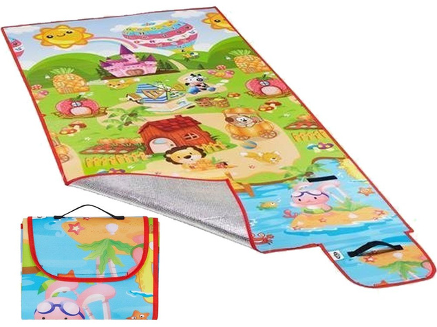 Koc piknikowy plażowy z izolacją alu. 90x178 NILS
