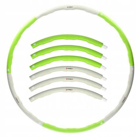 HHP003 GREEN-GREY HULA HOP 1,5KG 100CM HMS