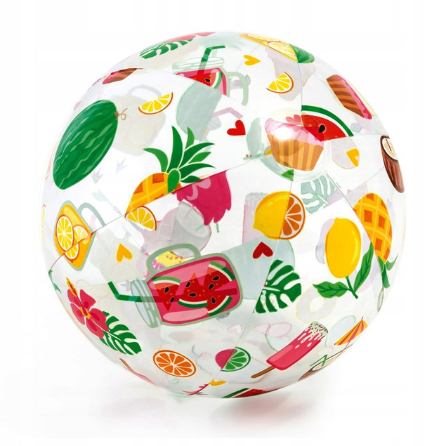 PIŁKA PLAŻOWA DMUCHANA 51 cm MIX wzorów INTEX