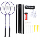 Zestaw Do Gry W Badmintona 2 Rakietki + Siatka + 3 Lotki WISH ALUMTEC 4466